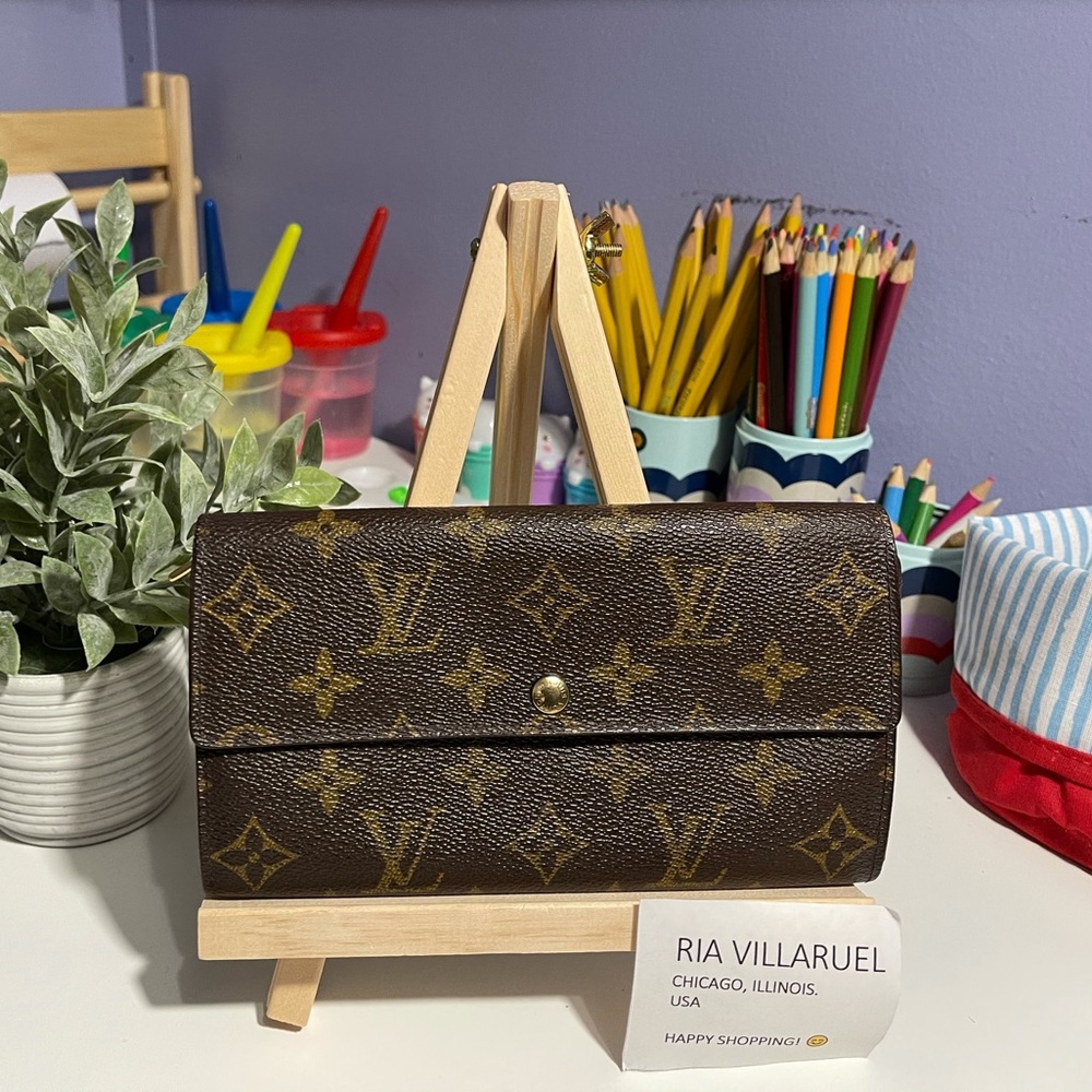 Preloved Authentic LV Monogram Long Wallet